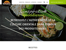 Tablet Screenshot of haikucuisine.com